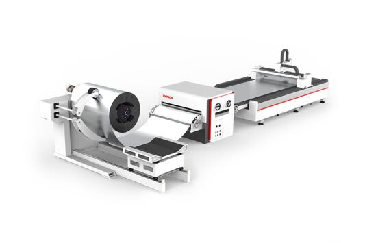 Metal Coil Fed Laser Cutting Machine 0.5mm – 3mm with Decoiler & Leveler – Dxtech  Laser Africa